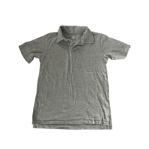Wonder Nation Boys Gray Short Sleeve Collared Polo Shirt Youth Size large 10/12 - Picture 2 of 5